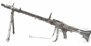 MG 34 auf Zweibein