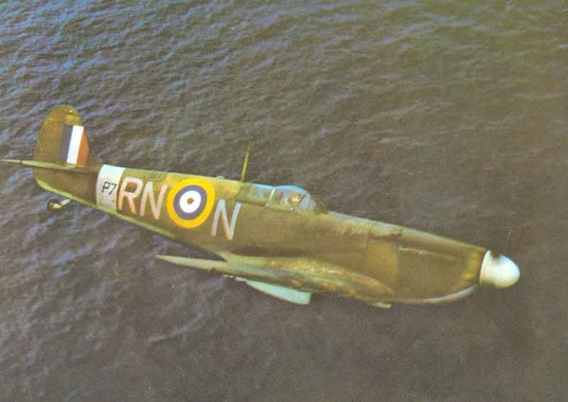 Spitfire-Jagdflugzeug während der Schlacht um England