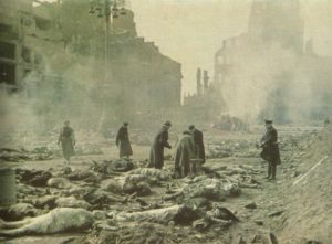 Verbrennung der Opfer in Dresden