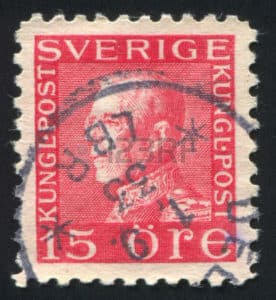 Briefmarke König Gustav von Schweden