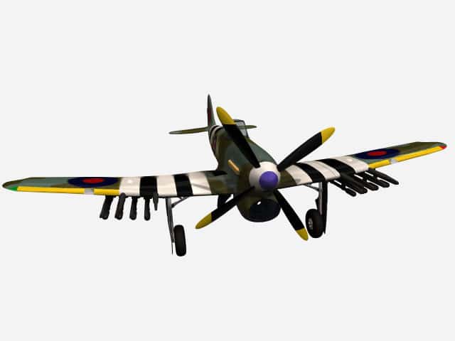 3D-Modell Hawker Typhoon