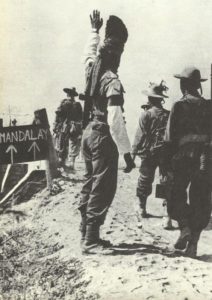 Gurkha-Truppen auf Mandalay
