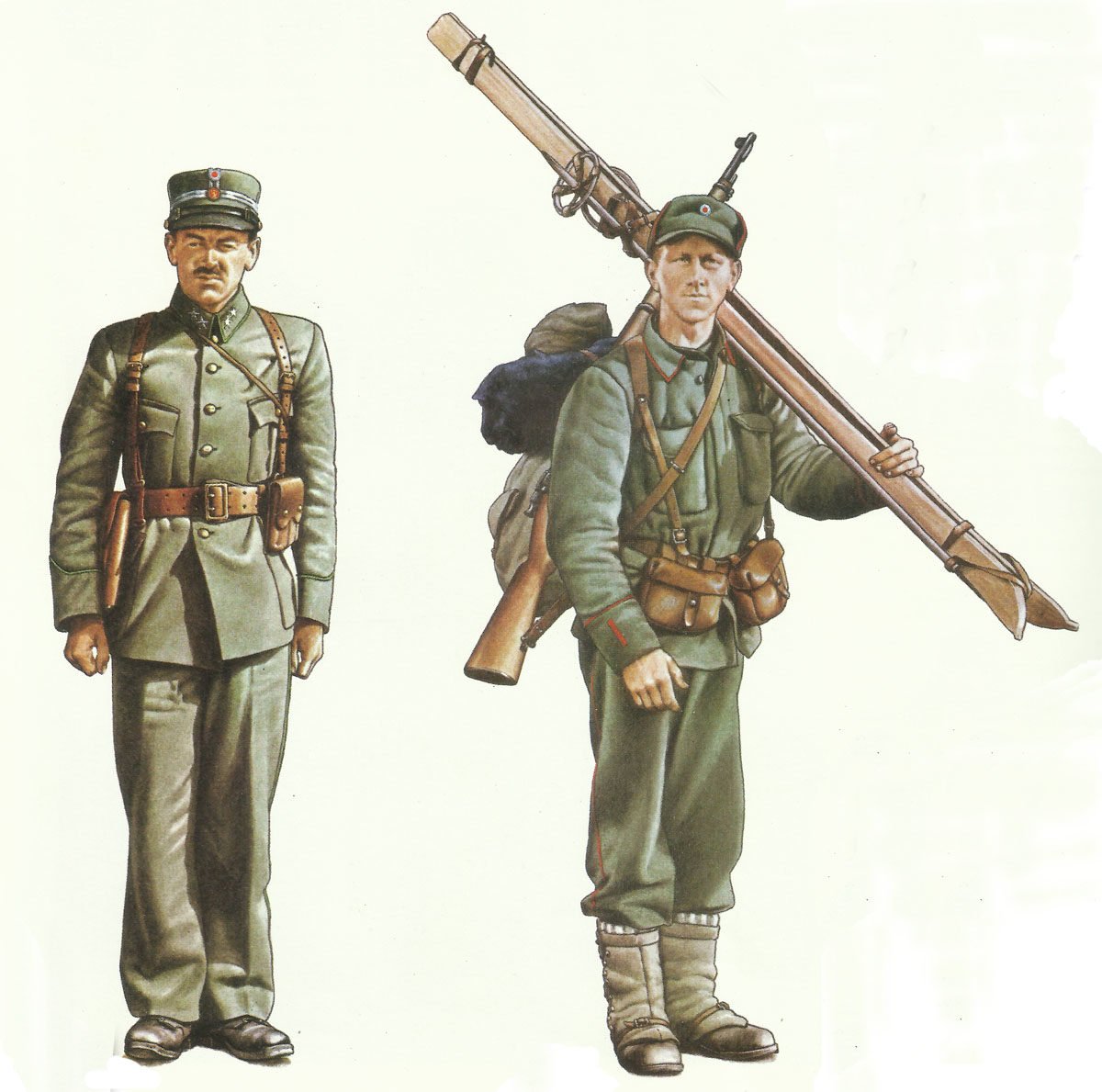 Leutnant, Unteroffizier norwegische Armee 1940
