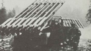 BM-13N Katjuschas im Einsatz bei der deutschen Wehrmacht