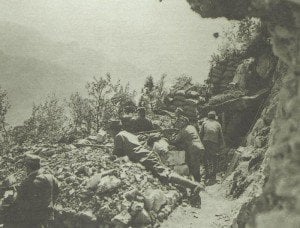 Gräben über dem Isonzo