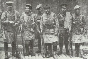 Gruppe von Soldaten der 51. Highland-Division