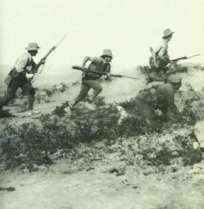 Angriff australischer Soldaten auf Gallipoli