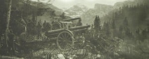 Österreich-ungarische Artillerie am Isonzo
