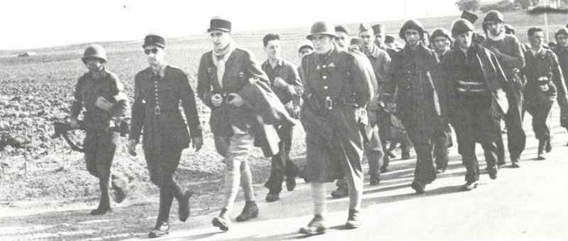 gefangengenommene Soldaten von Vichy-Frankreich