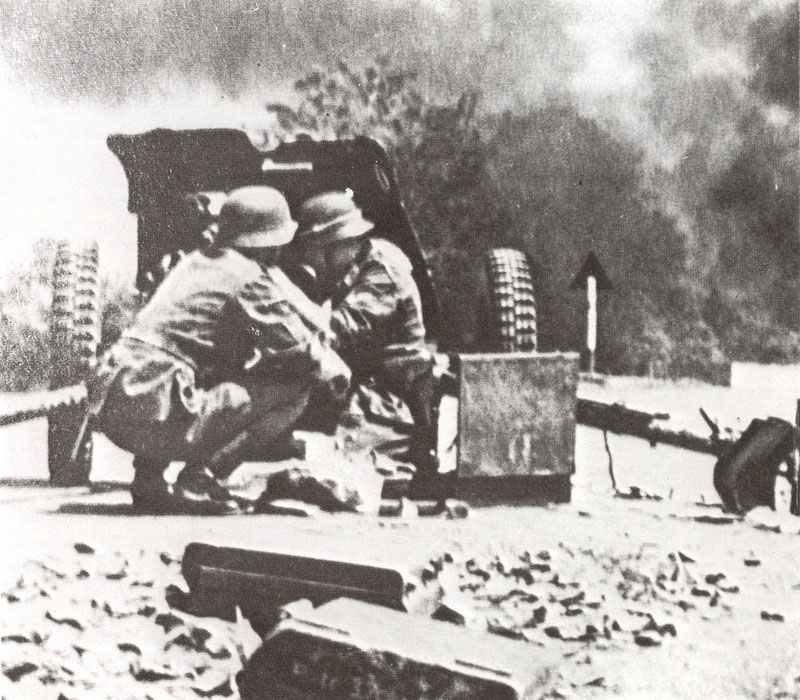 3,7-cm PAK 36 im Gefecht in Russland