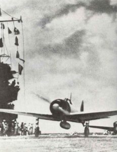 Zeros starten von den japanischen Flugzeugträgern
