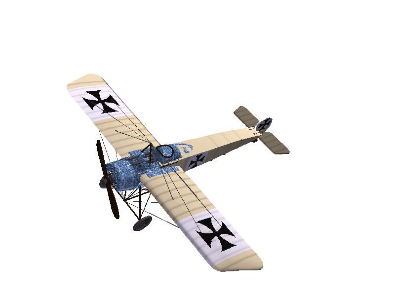 3D-Modell Fokker E.