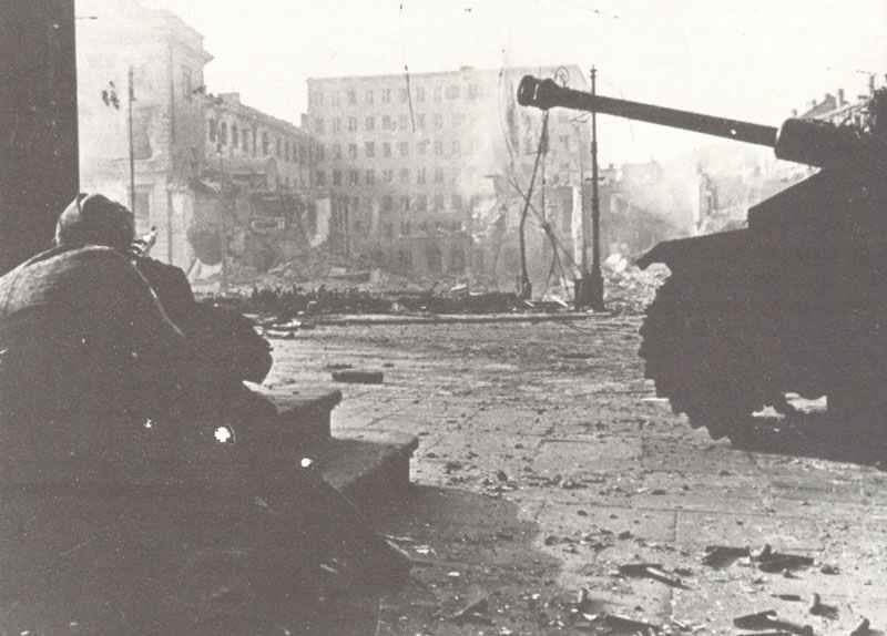 SS-Bild vom Warschauer Aufstand