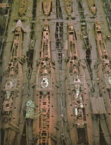 Massenbau von Typ XXI-U-Booten