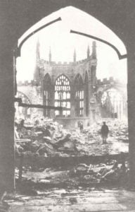 zerstörte Kathedrale von Coventry