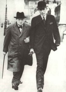Winston Churchill mit seinem ersten Außenminister Lord Halifax
