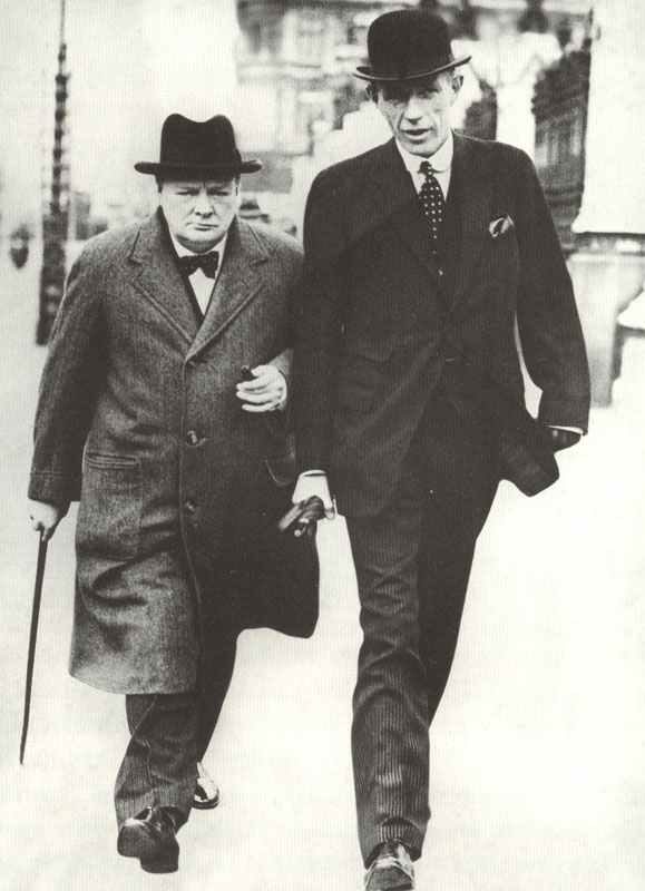 Winston Churchill Biografie 9 Winston Churchill mit seinem ersten Außenminister Lord Halifax