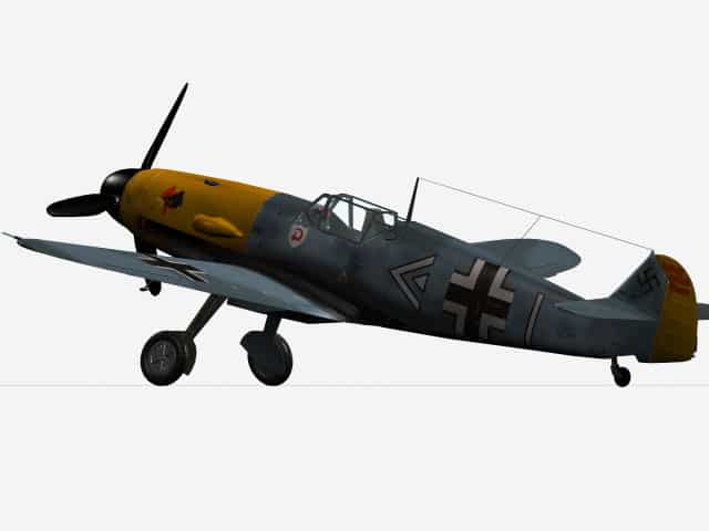 3D-Modell Messerschmitt Bf 109 F-4