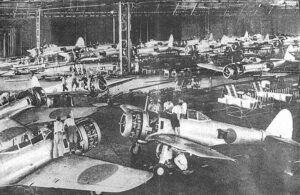 japanische Flugzeugfabrik für Ki-43 Hayabusa
