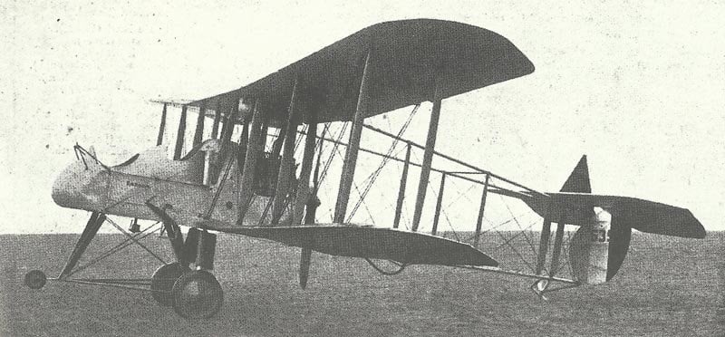 F.E.2b mit 120-PS-Beardmore-Motor