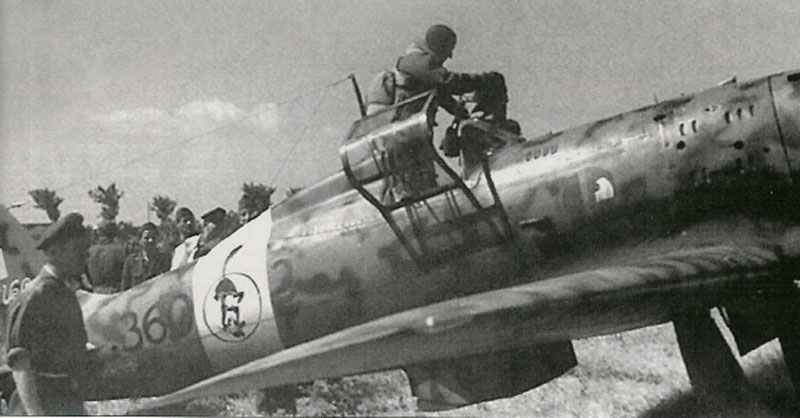 C.205V der 51. Stormo kurz nach ihrer Ankunft auf Sardinien