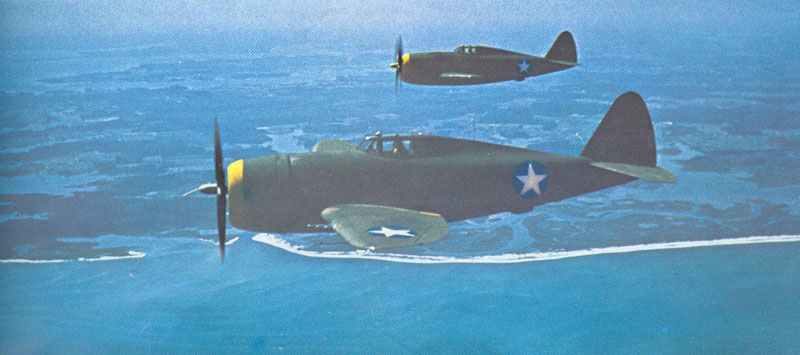 Frühe Modelle der Republic P-47 Thunderbolt