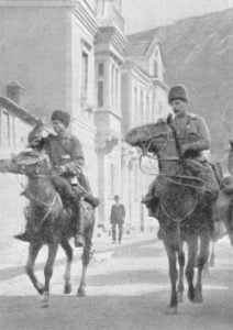 Russische Kavallerie in Trapezunt 