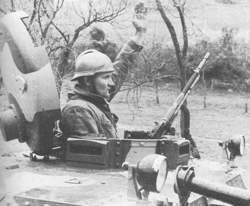 jugoslawischer Panzerkommandant
