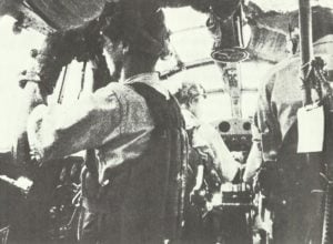 Im Cockpit eines japanischen Fernaufklärers Mitsubishi G3M2 