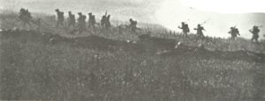Britischer Infanterieangriff Somme