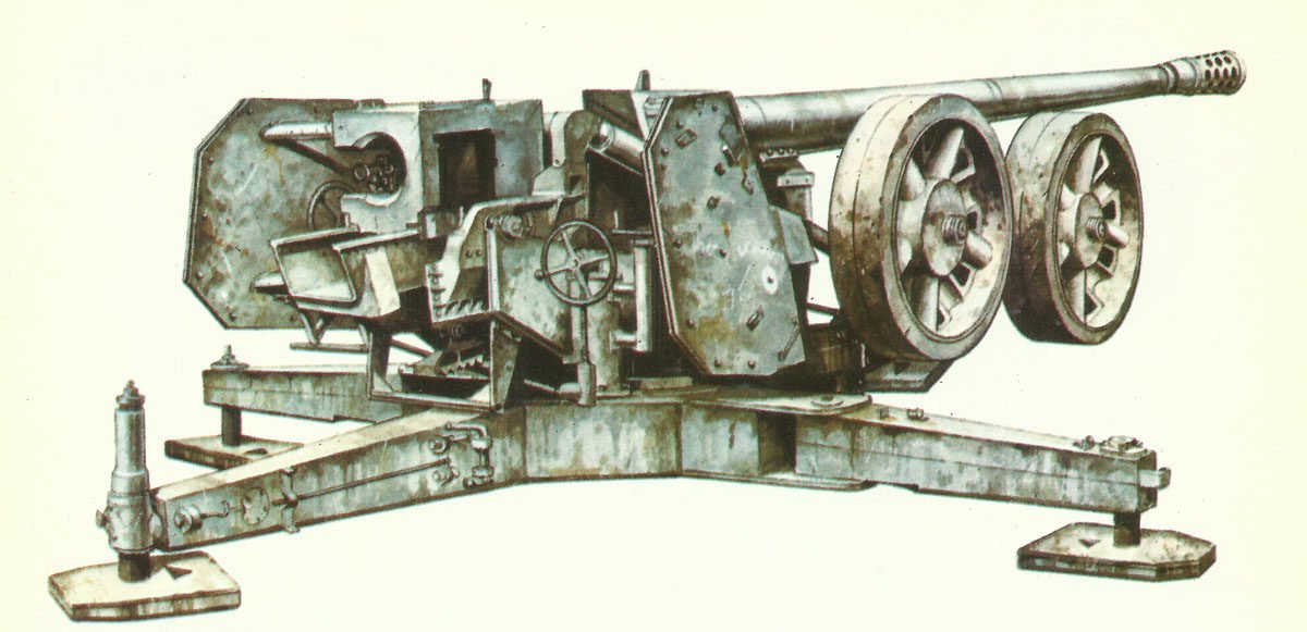 88-mm Pak 43 und 128-mm Pak 44 11 12,8-cm Pak 44 von Rheinmetall-Borsi