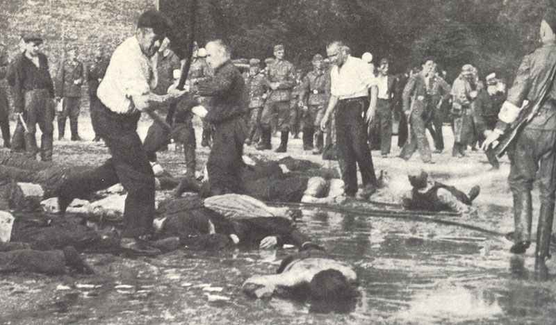 barbarischen Ermordung von hunderten Juden