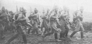 Russische Infanterie in Makedonien