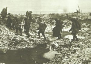 Britische Soldaten Somme Schnee