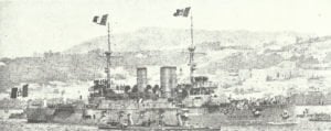 italienische Schlachtschiff 'Regina Margherita'