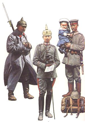 Deutsche Uniformen im Ersten Weltkrieg
