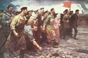 Russische Arbeiter erheben sich