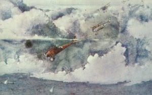 Angriff deutscher Albatros-Jäger 