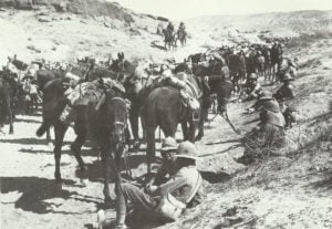 Britische Kavallerie in der Nähe von Jebel Hamrin