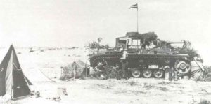  PzKpfw III als Befehlspanzer in Wartestellung westlich der Ghasala-Linie
