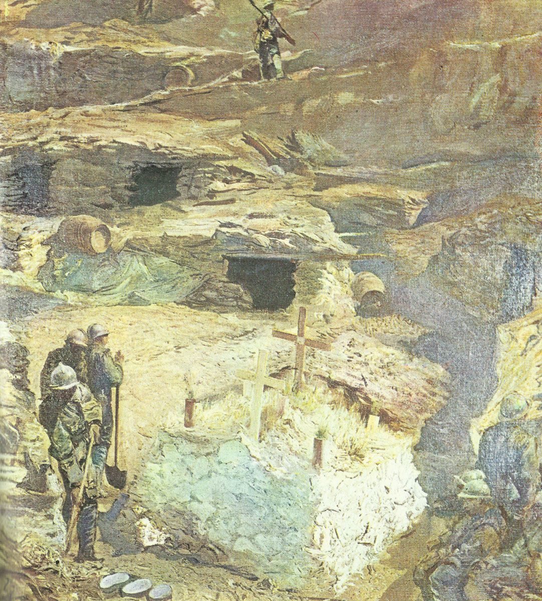 Italienische Armee 1915-18 7 italienischer Graben auf dem Kars
