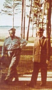 Hitler im Führerhauptquartier in Winniza
