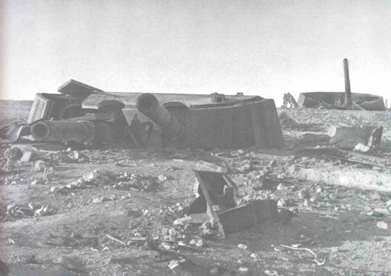 zerstörtes Fort Maxim Gorki in Sewastopol