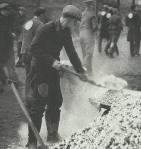 Deutsche Kriegsgefangene in einem britischen Lager