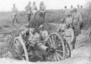 Rumänische Artilleristen 