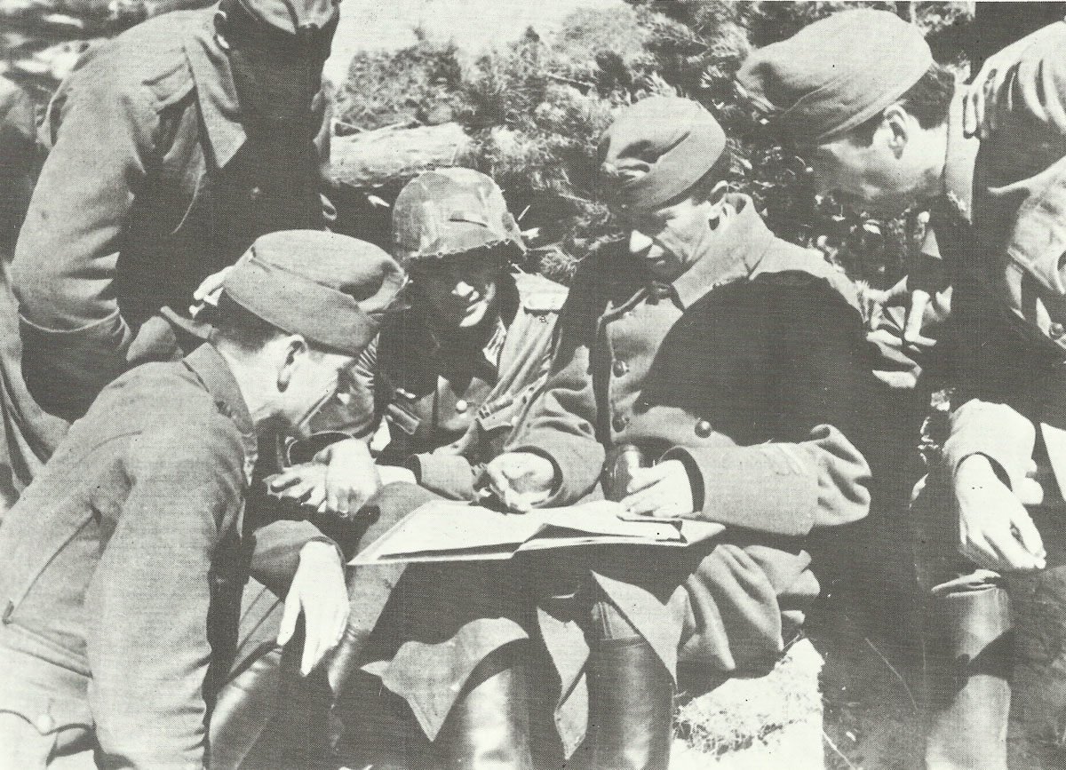 ungarische und deutsche Offiziere