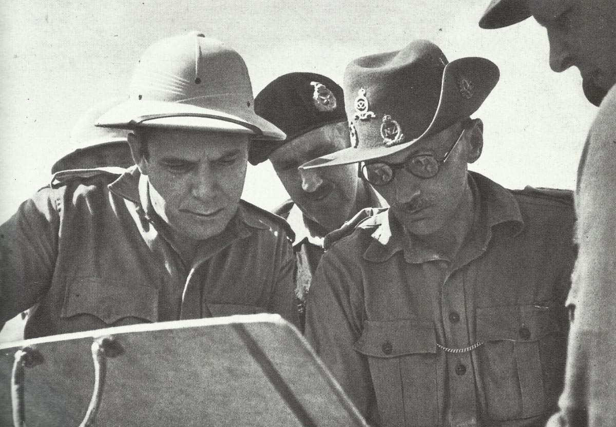 General Montgomery bei El Alamein