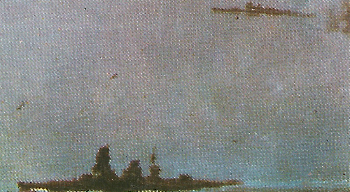 Nagato während der Schlacht von Leyte