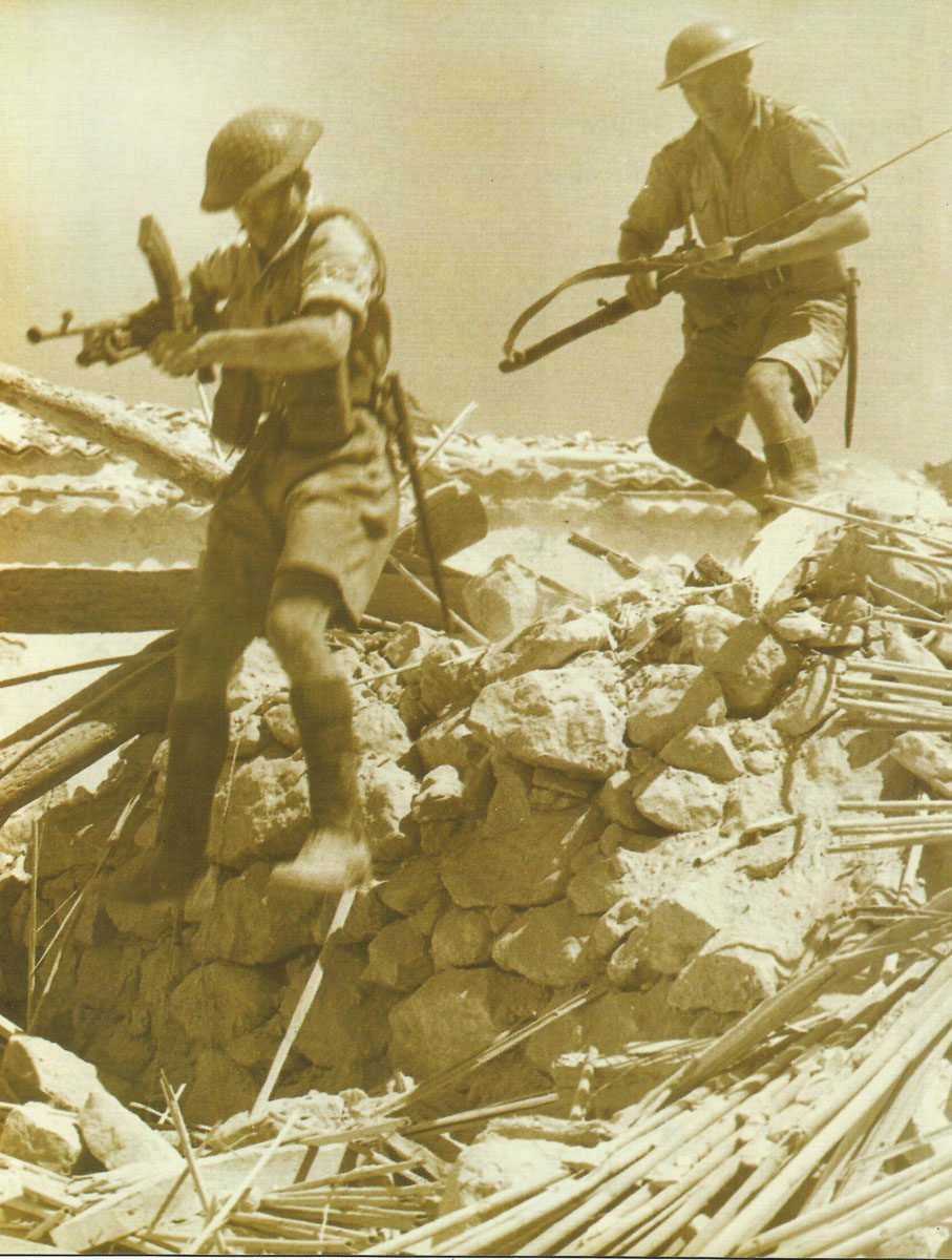 Britische Soldaten Sizilien 1943