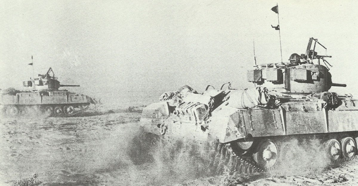 Infanteriepanzer Valentine auf dem Vormarsch